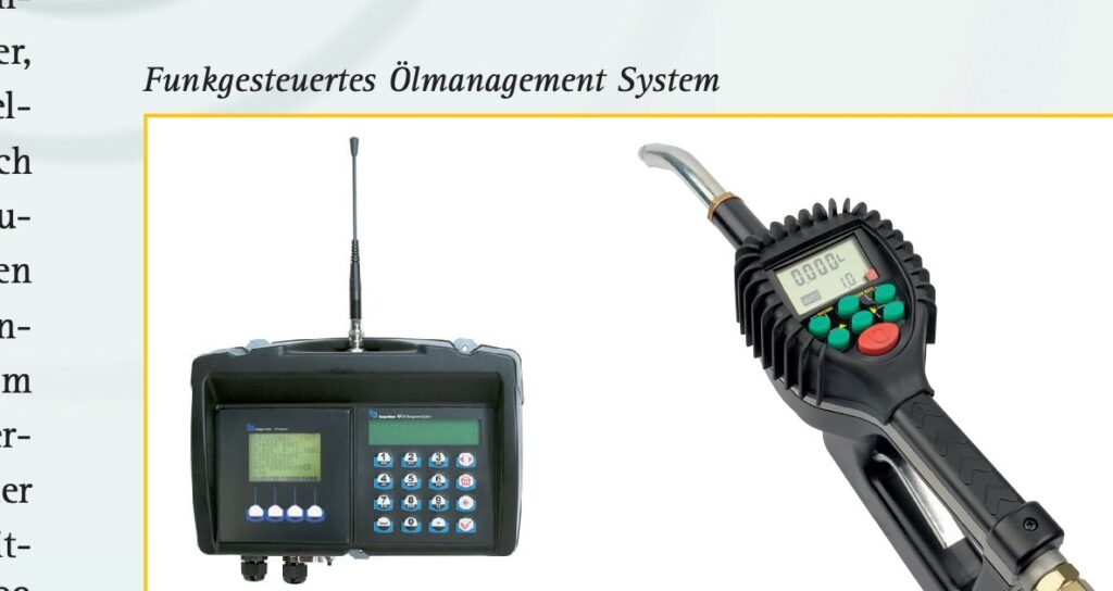 Funkgesteuertes Ölmanagement System